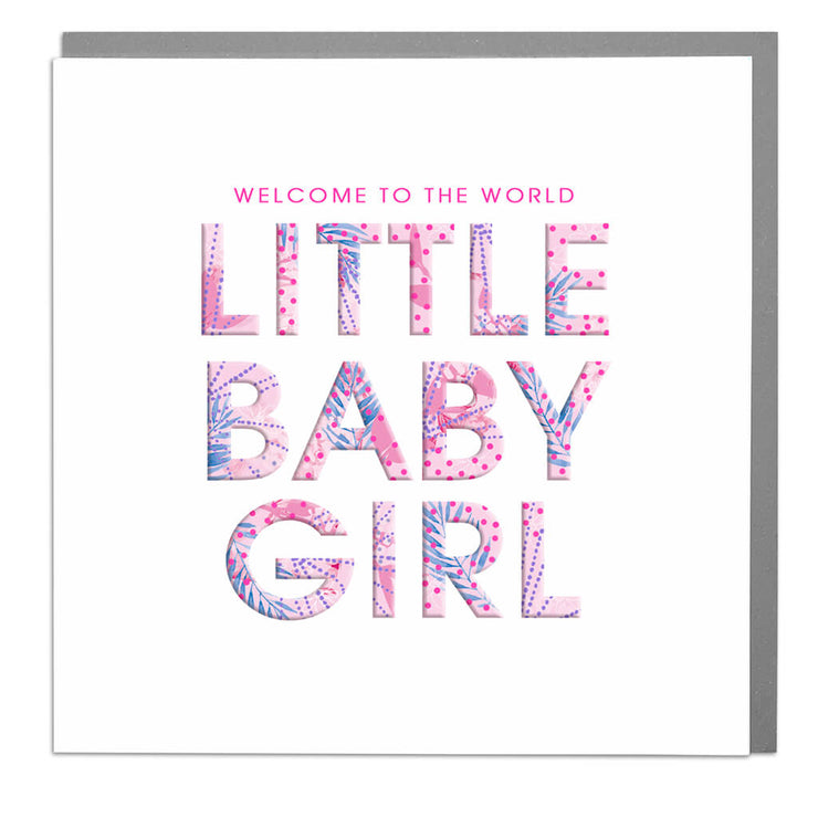 Little Baby Girl Card - Lola Design Ltd