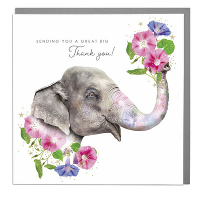 Elephant Thank You Card by Lola Design - Lola Design Ltd