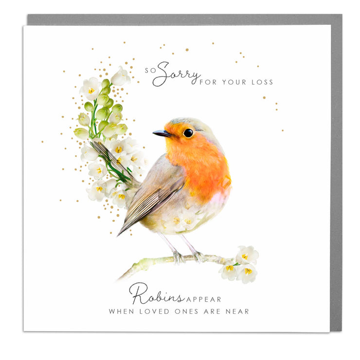 Robin - Sympathy Card by Lola Design - Lola Design Ltd
