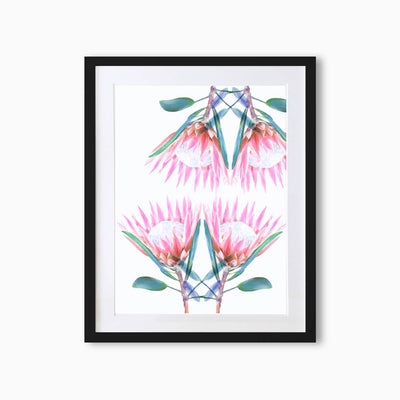 King Protea Botanique (Pattern) Art Print - Lola Design Ltd