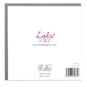 Swallow with Anemone Flowers Blank Art Card by Lola Design - Lola Design Ltd