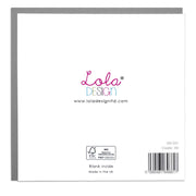 Butterfly with Peonies Blank Art Card by Lola Design - Lola Design Ltd