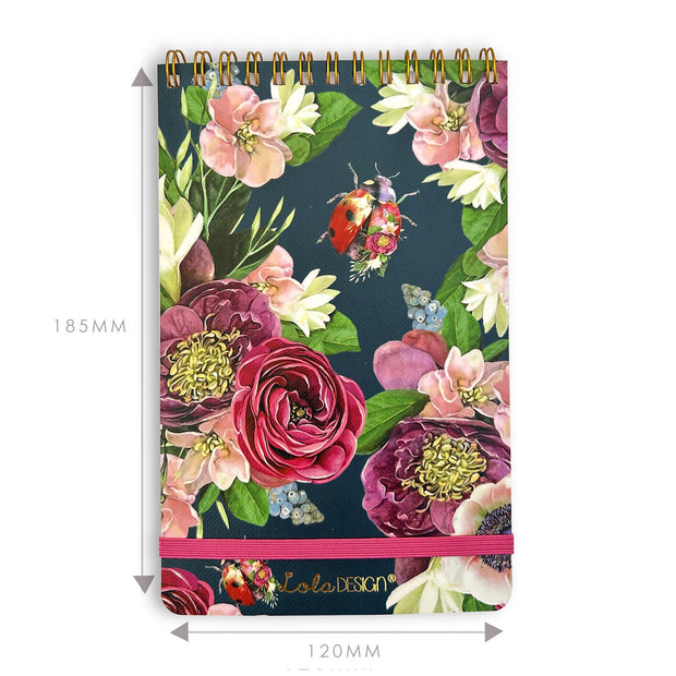 Ladybird Reporter Notepad with Elastic Closure - Lola Design Ltd