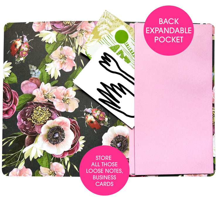 Hardback Ladybird Journal with Elastic Closure