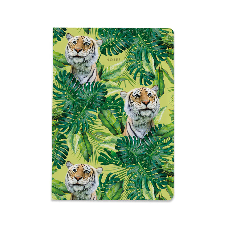 Tiger pattern Luxury A5 Notebook - Lola Design x ZSL