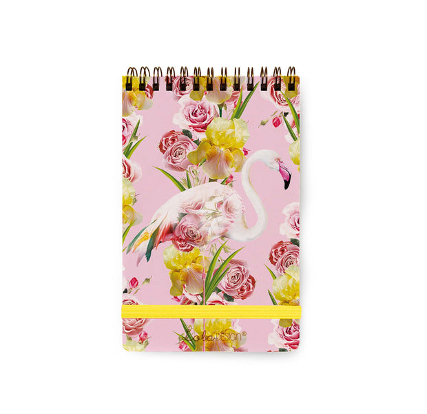Flamingo Top Spiral Reporter Notepad - Lola Design Ltd