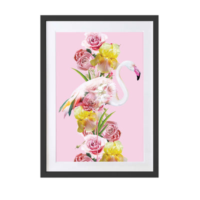 Full Bloom Flamingo Art Print - Lola Design Ltd