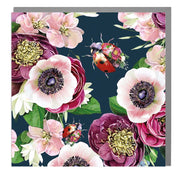 Pack of Six Blank Ladybird Pattern Notecards - Lola Design Ltd
