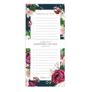 Magnetic To Do List Pad featuring Botanical Ladybird by Lola Design - Lola Design Ltd