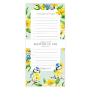 Magnetic To Do List Pad featuring Botanical Blue Tit by Lola Design - Lola Design Ltd