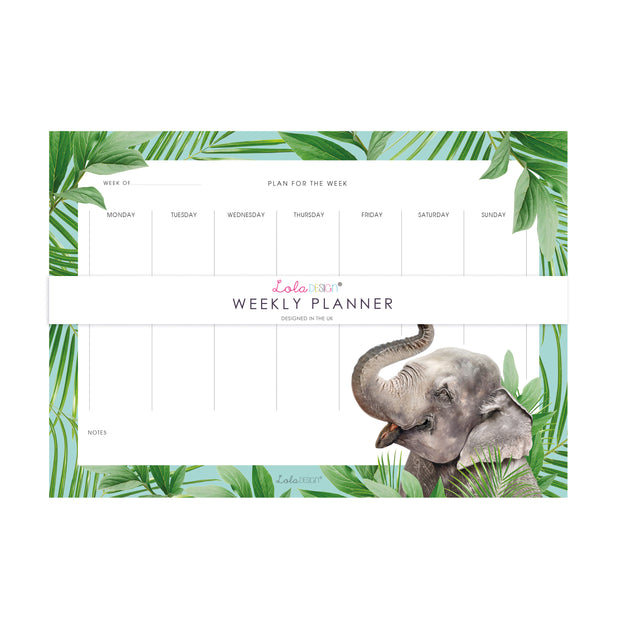 Weekly Planner featuring Elephant Design by Lola Design - Lola Design Ltd