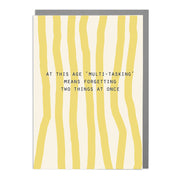 Multitasking - Humorous Card by Lola Design - Lola Design Ltd