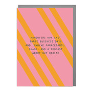 Hangovers - Humorous Card by Lola Design - Lola Design Ltd