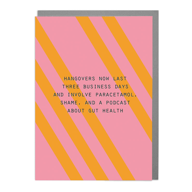 Hangovers - Humorous Card by Lola Design - Lola Design Ltd