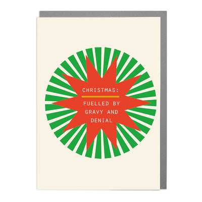 Fuelled by gravy - Funny Christmas Card by Lola Design - Lola Design Ltd