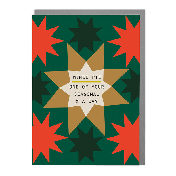 Mince pies - Funny Christmas Card by Lola Design - Lola Design Ltd