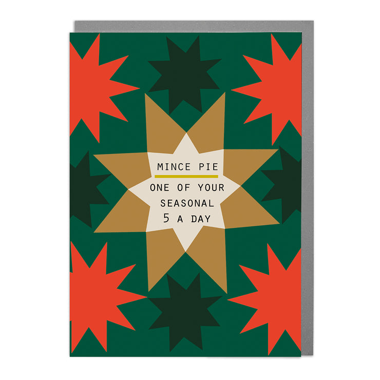 Mince pies - Funny Christmas Card by Lola Design - Lola Design Ltd