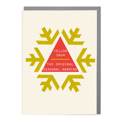 Yellow snow - Funny Christmas Card by Lola Design - Lola Design Ltd