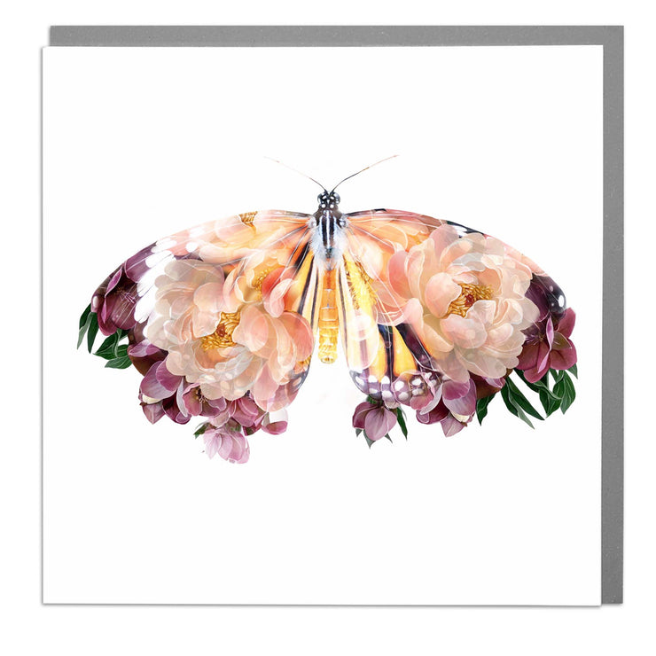 Orange Butterfly Card by Lola Design - Lola Design Ltd