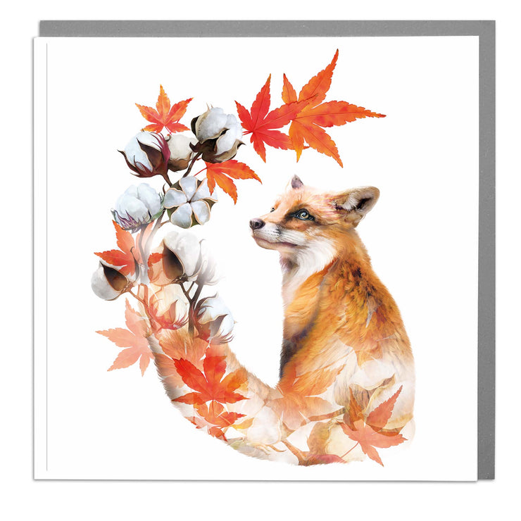 Autumn Fox Card by Lola Design - Lola Design Ltd