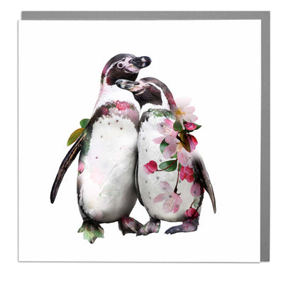 Hugging Penguins Card by Lola Design - Lola Design Ltd
