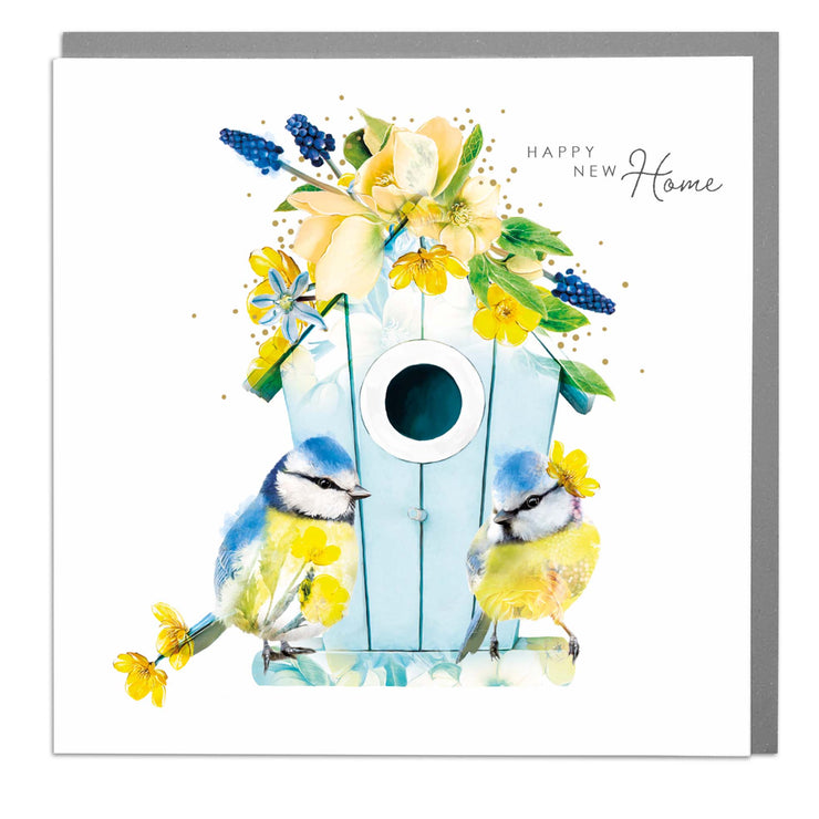 Blue Tits - New Home Card by Lola Design - Lola Design Ltd
