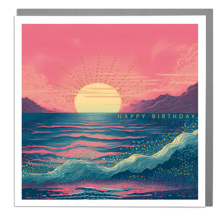 Seascape Birthday Card by Lola Design - Lola Design Ltd