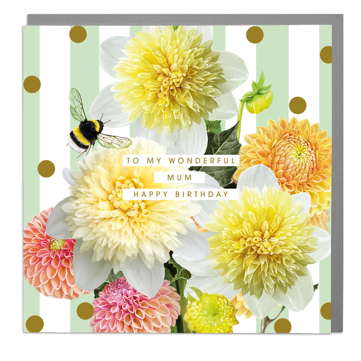 Mum's Birthday Greeting Card by Lola Design x Dahlia Beach - Lola Design Ltd