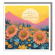 Mum Birthday - Sunflowers Greeting Card by Lola Design - Lola Design Ltd
