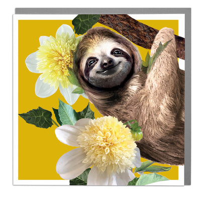 Sloth Blank Art Card by Lola Design - Lola Design Ltd