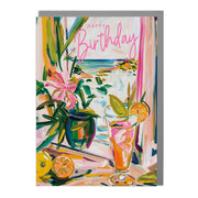 Bahamas Cocktail - Birthday Card by Lola Design - Lola Design Ltd