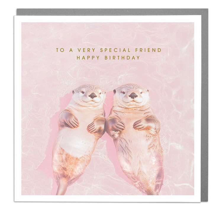 Two Otters - Special Friend Birthday Card by Lola Design