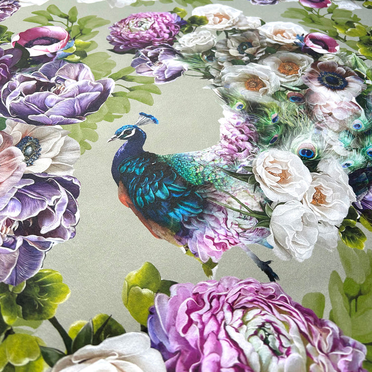 Peacock Sage Wallpaper Sample - Lola Design Ltd