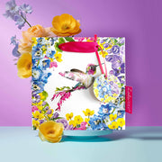 Hummingbird Square Gift Bag - Small - Lola Design Ltd