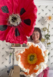 Giant Crepe Paper Poppy Workshop in York | Full-Day Paper Flower Class