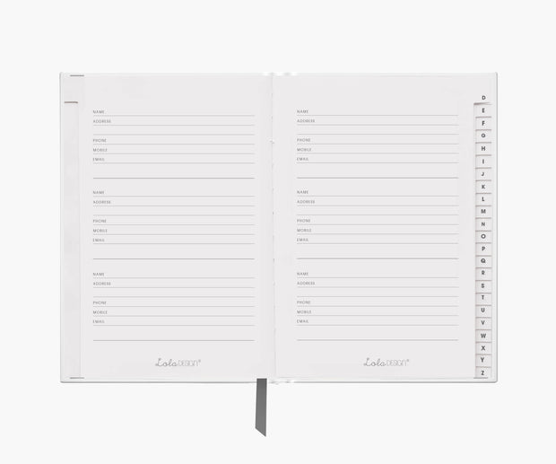 Hummingbird A5 Hardback Address and Birthday Book - Lola Design Ltd