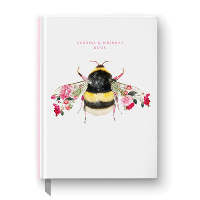Bee Address and Birthday Book , perfect stationery for keeping  contacts in, address book, birthday book, organiser, phone book, stationery