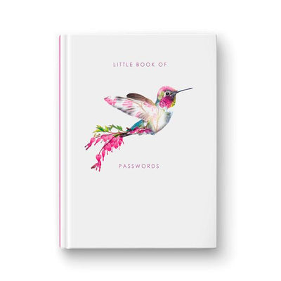 Hummingbird, internet Password Book, stationery lovers, password book, password notebook,  password log, password logbook