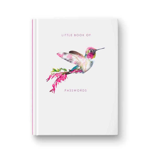 Hummingbird, internet Password Book, stationery lovers, password book, password notebook,  password log, password logbook