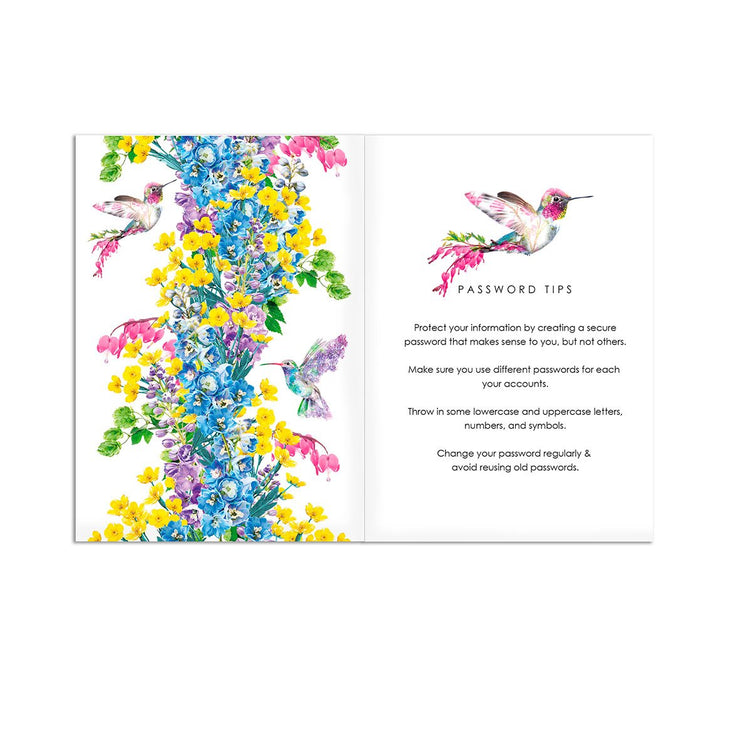Hummingbird Password Book by Lola Design - Lola Design Ltd