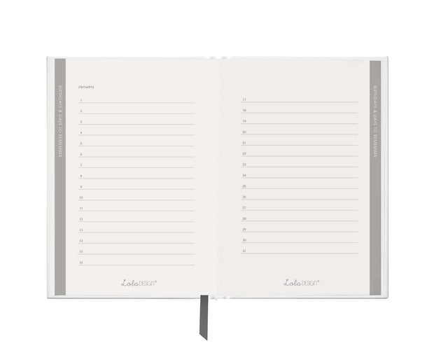 Hummingbird A5 Hardback Address and Birthday Book - Lola Design Ltd