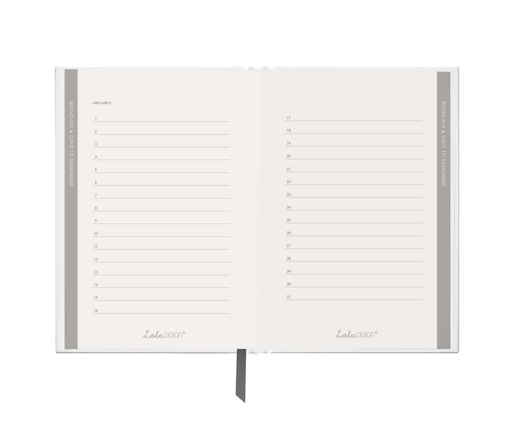 Hummingbird A5 Hardback Address and Birthday Book - Lola Design Ltd