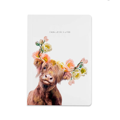 Highland Cow Luxury Notebook by Lola Design - Lola Design Ltd