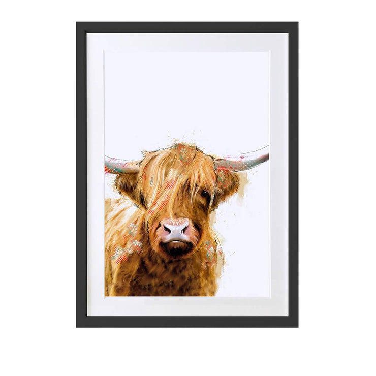 Highland Cow Art Print - Lola Design Ltd