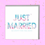 Just Married Card - Lola Design Ltd