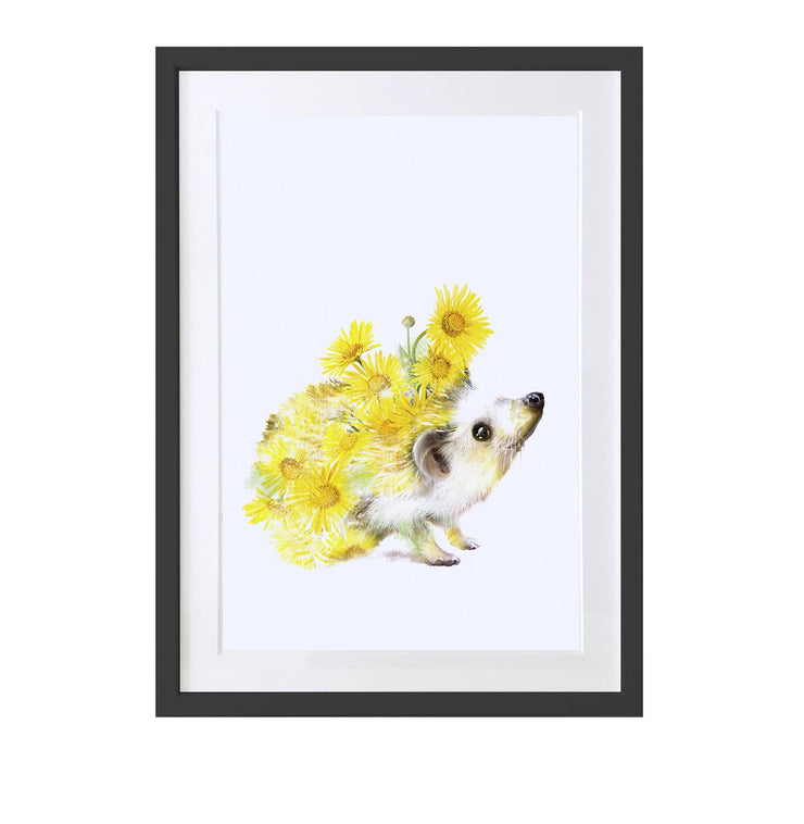Hedgehog Art Print - Lola Design Ltd