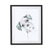 Boxer Personalised Pet Portrait - Lola Design Ltd