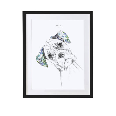 Boxer Personalised Pet Portrait - Lola Design Ltd