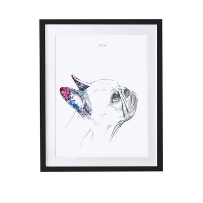 French Bulldog Personalised Pet Portrait - Lola Design Ltd
