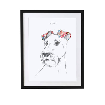 Irish Terrier Personalised Pet Portrait - Lola Design Ltd
